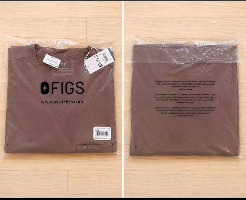 FIGS Catarina One-Pocket Scrub Top brown 3XL